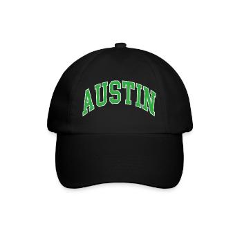 Austin - Baseballkappe - Schwarz/Schwarz - Vorne