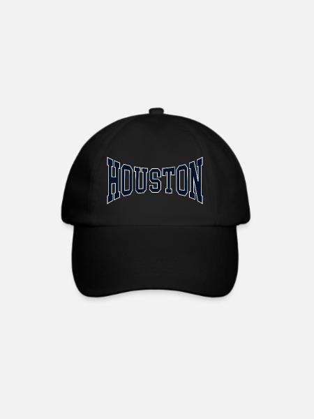 Houston - Baseballkappe - Schwarz/Schwarz