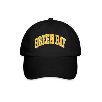 Green Bay - Baseballkappe - Schwarz/Schwarz - Vorne