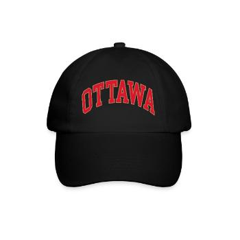 Ottawa - Baseballkappe - Schwarz/Schwarz - Vorne