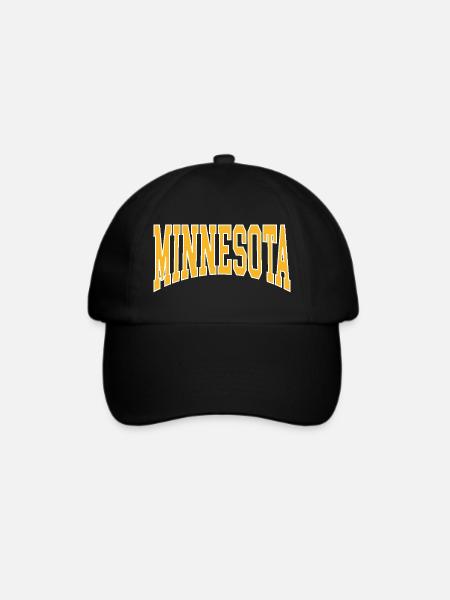 Minnesota - Baseballkappe - Schwarz/Schwarz