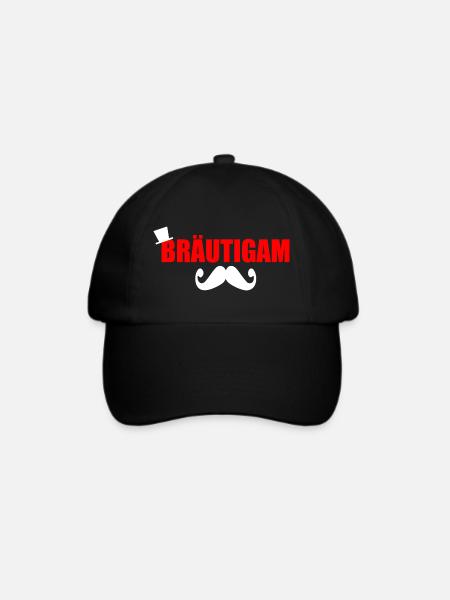 bräutigam - Baseballkappe - Schwarz/Schwarz