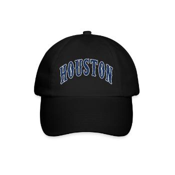Houston - Baseballkappe - Schwarz/Schwarz - Vorne