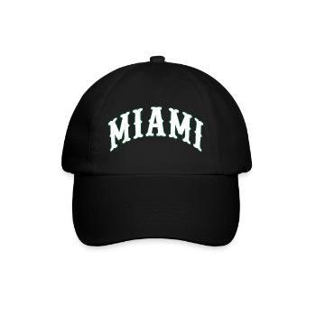 Miami - Baseballkappe - Schwarz/Schwarz - Vorne