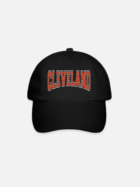 Cleveland - Baseballkappe - Schwarz/Schwarz