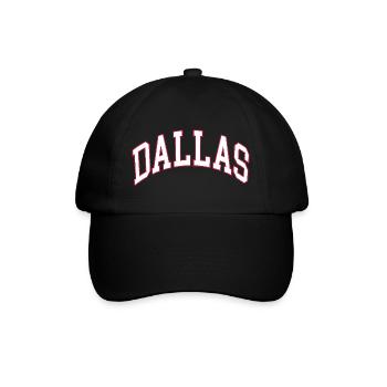 Dallas - Baseballkappe - Schwarz/Schwarz - Vorne