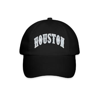 Houston - Baseballkappe - Schwarz/Schwarz - Vorne