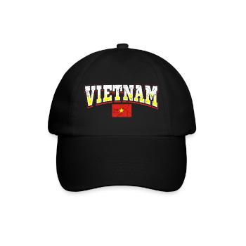 Vietnam - Baseballkappe - Schwarz/Schwarz - Vorne
