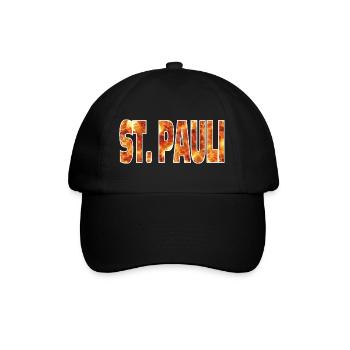 St. Pauli - Baseballkappe - Schwarz/Schwarz - Vorne