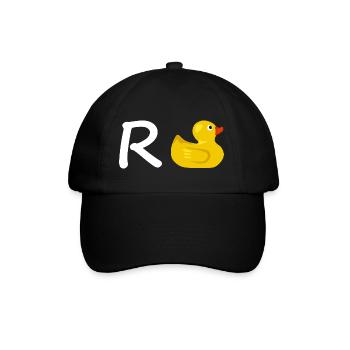 Rente Ente Ruhestand Mitarbeiter Geschenk Abschied - Baseballkappe - Schwarz/Schwarz - Vorne