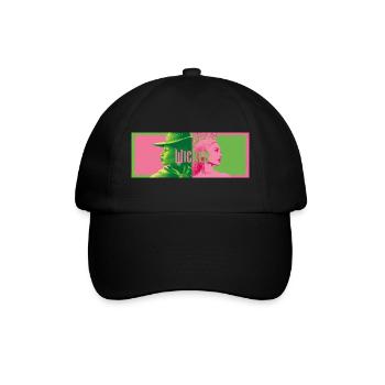 Wicked Elphaba Und Glinda Design - Baseballkappe - Schwarz/Schwarz - Vorne