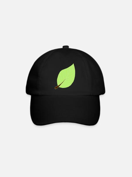 leaf - Baseballkappe - Schwarz/Schwarz