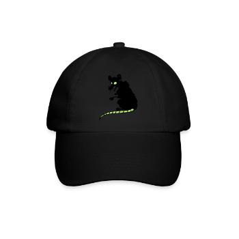 Miese Ratte - Baseballkappe - Schwarz/Schwarz - Vorne