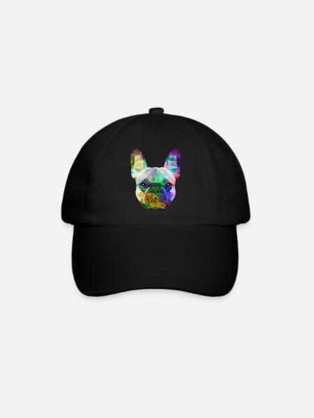 French Bulldog - Baseballkappe - Schwarz/Schwarz