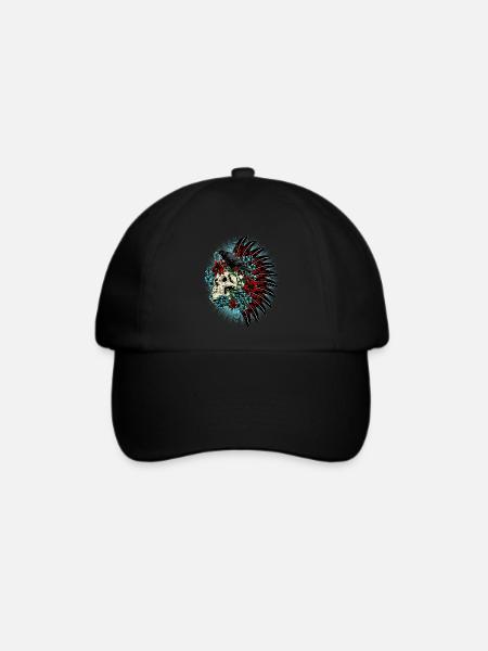 Leben - Baseballkappe - Schwarz/Schwarz