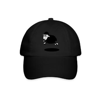 schwarzes Schaf - Baseballkappe - Schwarz/Schwarz - Vorne