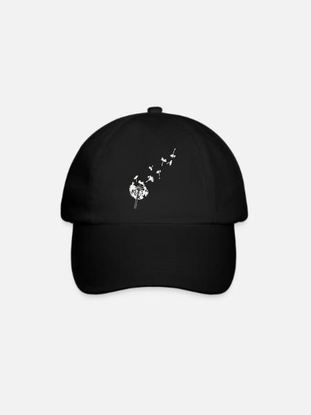 Pusteblume - Baseballkappe - Schwarz/Schwarz
