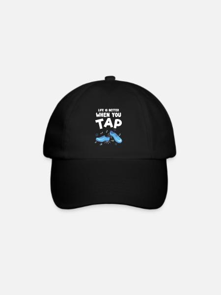 Stepptanz Lustige Sprüche Tanz tanzen Tänzer - Baseballkappe - Schwarz/Schwarz
