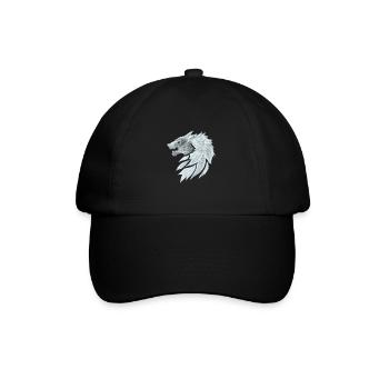 Fenris Wolf, ein mythologisches Tier! - Baseballkappe - Schwarz/Schwarz - Vorne