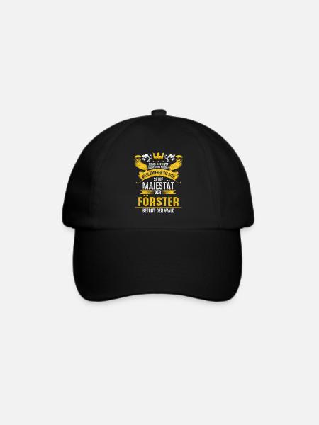 Förster Wald Wildnis Geschenk - Baseballkappe - Schwarz/Schwarz