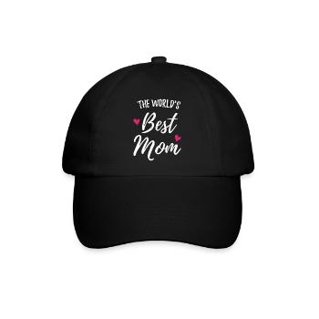 Die beste Mutter der Welt - Baseballkappe - Schwarz/Schwarz - Vorne