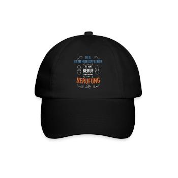 Heilerziehungspflege Heilerziehungspfleger hep - Baseballkappe - Schwarz/Schwarz - Vorne