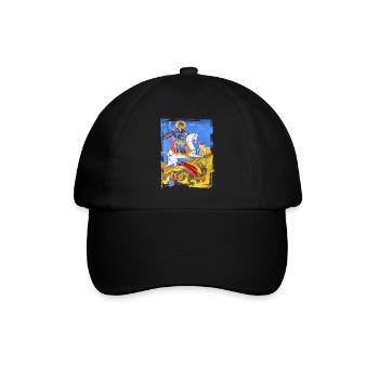 orthodoxes Fresko - Baseballkappe - Schwarz/Schwarz - Vorne