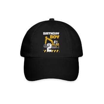Geburtstag Jungs zweiter Geburtstag 2. - Baseballkappe - Schwarz/Schwarz - Vorne
