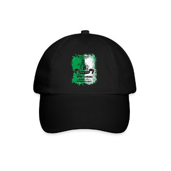 Steiermark Spruch Steirische Harmonika - Baseballkappe - Schwarz/Schwarz - Vorne