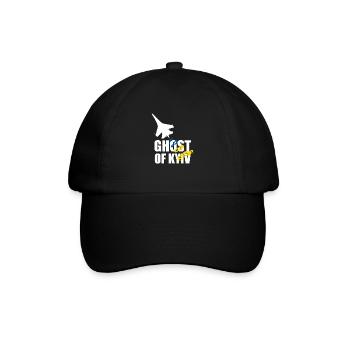 Geist von Kiew - Baseballkappe - Schwarz/Schwarz - Vorne