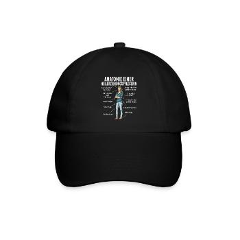 Heilerziehungspfleger Altenpflege Sozialbereich - Baseballkappe - Schwarz/Schwarz - Vorne