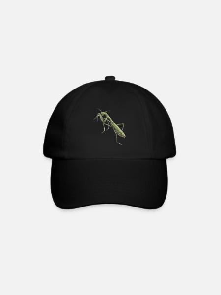 Gottesanbeterin - Baseballkappe - Schwarz/Schwarz