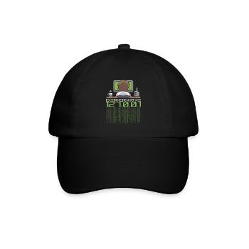 Programmierer Coder Software Entwickler - Baseballkappe - Schwarz/Schwarz - Vorne