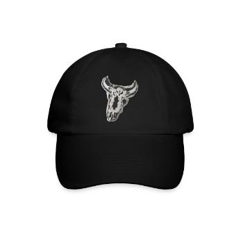 TOMZOFF Bull Skull - Baseballkappe - Schwarz/Schwarz - Vorne