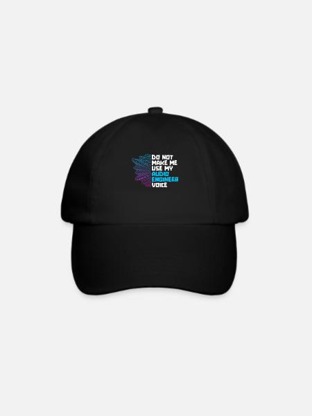 Tontechniker Sound Audio Engineer - Baseballkappe - Schwarz/Schwarz