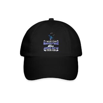 Ski Skifahren Skier - Baseballkappe - Schwarz/Schwarz - Vorne