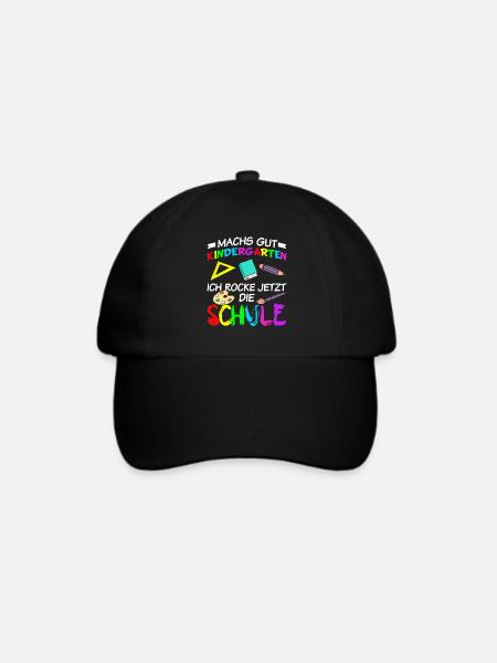 Einschulung Schule Einschulungsgeschenke - Baseballkappe - Schwarz/Schwarz