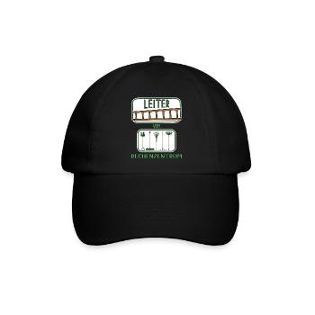 garten kleingarten leiter vom rechenzentrum ernte - Baseballkappe - Schwarz/Schwarz - Vorne