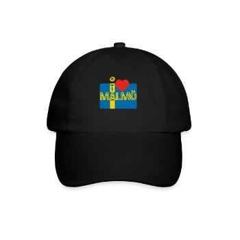Malmö | - Baseballkappe - Schwarz/Schwarz - Vorne