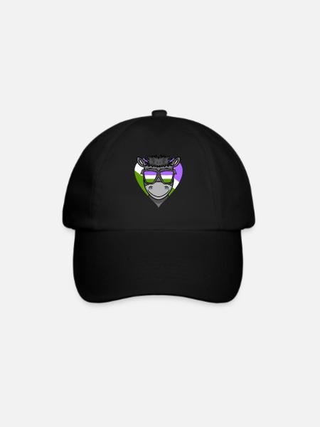LGBT MOTIV ESEL - Baseballkappe - Schwarz/Schwarz