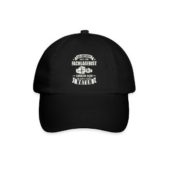 Fachlagerist - Baseballkappe - Schwarz/Schwarz - Vorne