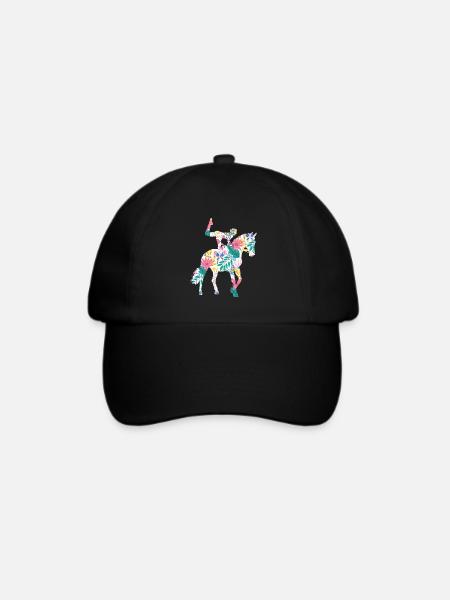 Voltigieren Volti Voltigier Pferde Pferdemädchen - Baseballkappe - Schwarz/Schwarz