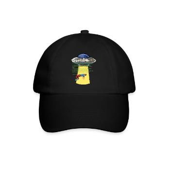Alien Abduction Out Of This World - Baseballkappe - Schwarz/Schwarz - Vorne