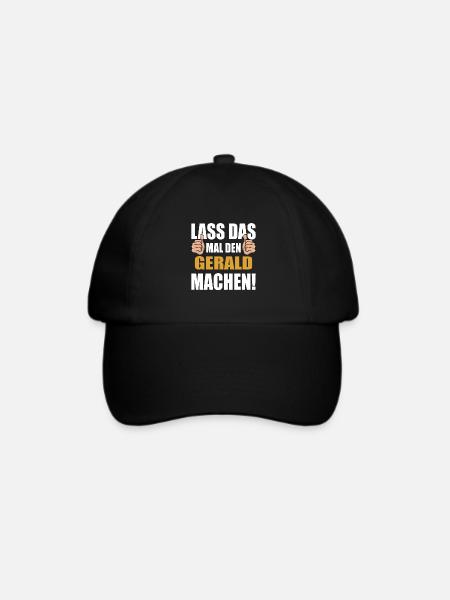 Lass das mal den Gerald machen - Baseballkappe - Schwarz/Schwarz