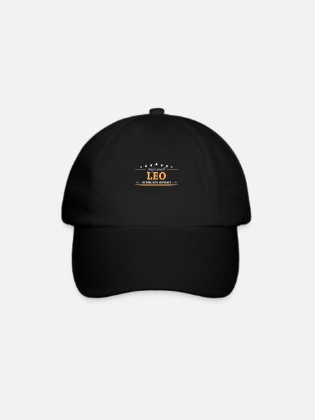 Professionell Leo Name Vorname - Baseballkappe - Schwarz/Schwarz