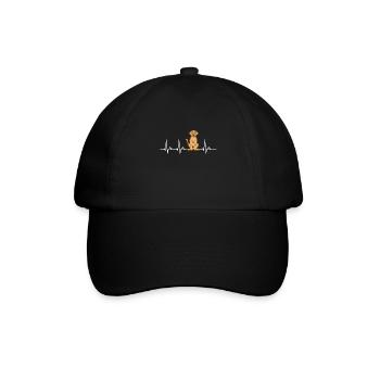 Broholmer Geschenk Hunde - Baseballkappe - Schwarz/Schwarz - Vorne