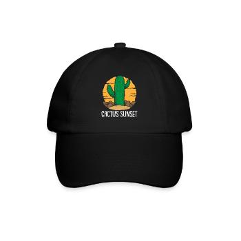 Kaktus Garten Kaktus - Baseballkappe - Schwarz/Schwarz - Vorne