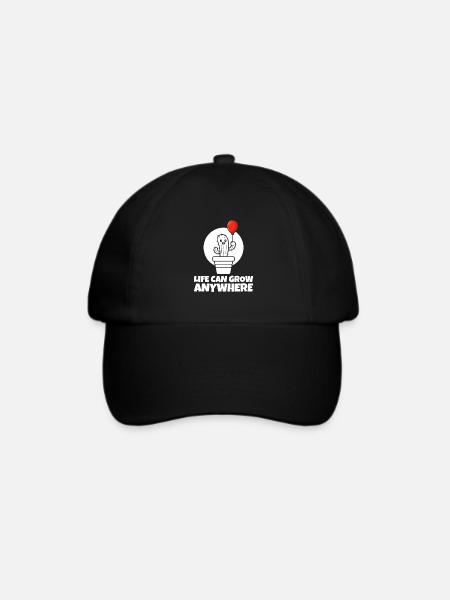 Kaktus Garten Kaktus - Baseballkappe - Schwarz/Schwarz