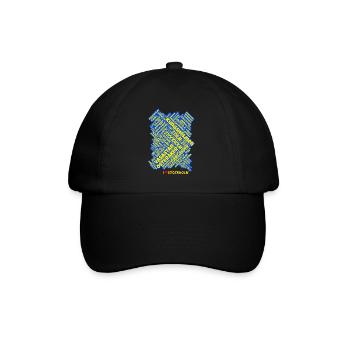 Stockholm - Baseballkappe - Schwarz/Schwarz - Vorne
