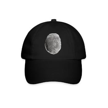 Fingerprint black - Baseballkappe - Schwarz/Schwarz - Vorne